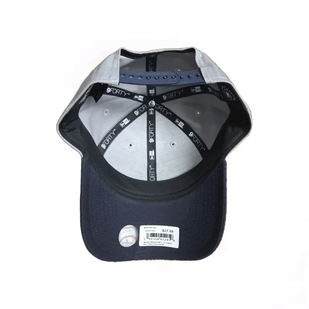 New York Yankees Hat‎ Cap NEW ERA 9TWENTY Strap Back Gray/BLUE Adjustable